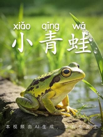 一年级《小青蛙》朗读视频。跟着课文画面认识可爱的小青蛙～稻田里的小卫士，捉害虫、护禾苗，童年里最治愈的自然小课堂🐸#小青蛙 #一年级语文 #朗读视频 #儿童启蒙 #自然课堂
