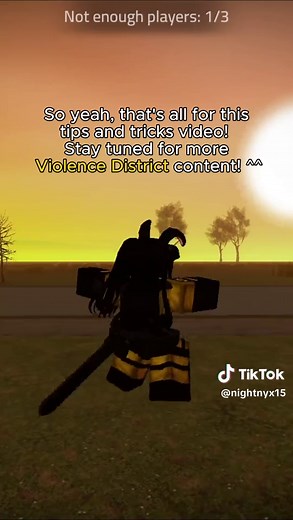 Roblox Tips and Tricks for Violence District Gameplay