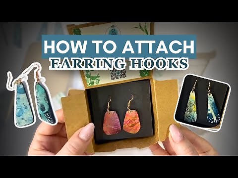 How to add earring hooks to your jewellery designs and how to package them