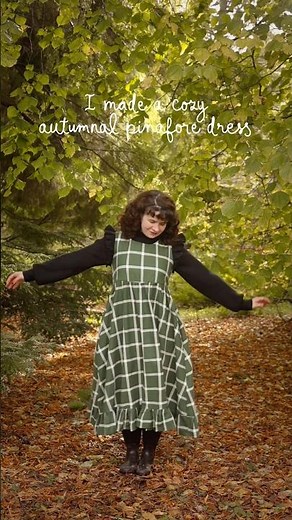 Find out how to make this smock pinafore dress in my newest video #homemadedress #vintagefashion