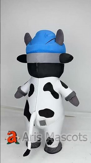 Adult Inflatable Cow Mascot Costume for Entertainments