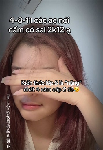 Khó khăn chuyển tiếp từ lớp 7 lên lớp 8 2k12