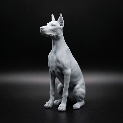 Doberman STL File for Printing, Dog Statue Digital File (instant Download) - Etsy