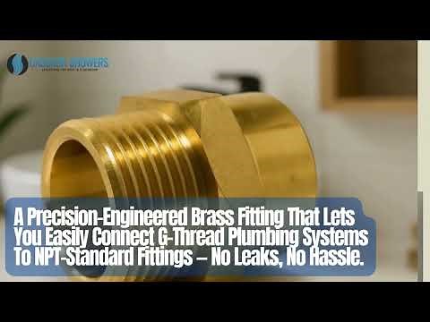 G Thread to NPT Pipe Adapter | Best Commercial Pipe Fitting Solution (1" x 1")