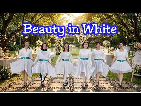 Beauty in White Line Dance (demo & count)
