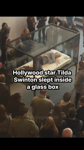 Why Did Tilda Swinton Sleep Inside A Museum? #stories #art #performanceart