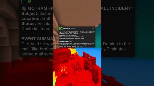 🛍️ Gotham field report – The mall incident