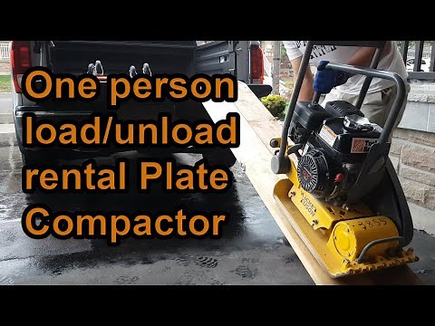 1 Minute DIY Tips - How To Load and Unload Rental Plate Compactor?