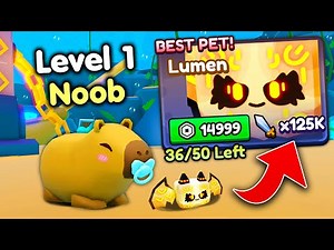Starting Over as NOOB with BEST PET in Capybara Evolution! (Roblox)