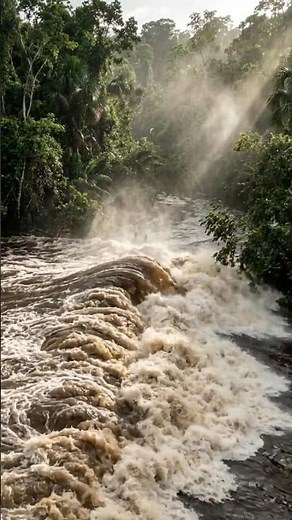 The Amazon River Creates a Wave That Fights the Ocean #nature #naturemysteries #natureshorts