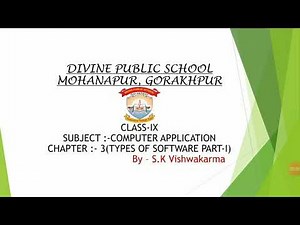 Class IX Computer Application Chapter 3 part I