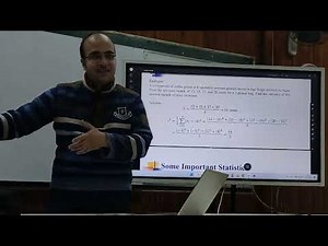 Probability and Statistics || Lecture#14