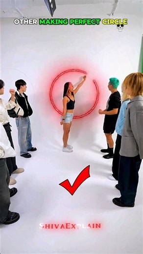 Other Making Perfect Circle VS Last Guy ☠️ || ShivaExplain #trollface #perfectcircle #shorts