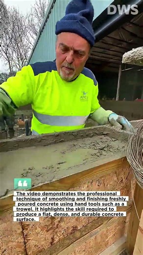 Perfect Concrete Finishing Technique Using Trowel | Satisfying Masonry Work