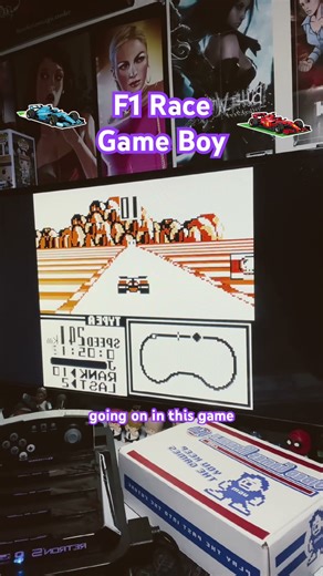 F1 Race on the Game Boy #retrogaming #nintendo #gaming #gameplay #gameboy #retrogames #retro #nes