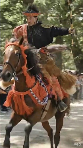 流鏑馬（やぶさめ）は、疾走する馬上から弓矢で的を射る、鎌倉時代から続く日本の伝統的な騎射神事・武芸です。#流鏑馬 #武士 #侍 #日本 #伝統#歴史