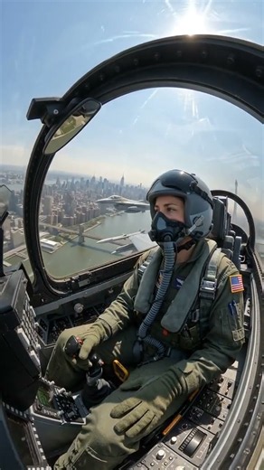 Female Fighter Pilot Cockpit POV Over New York City | Epic Military Aviation 4K
