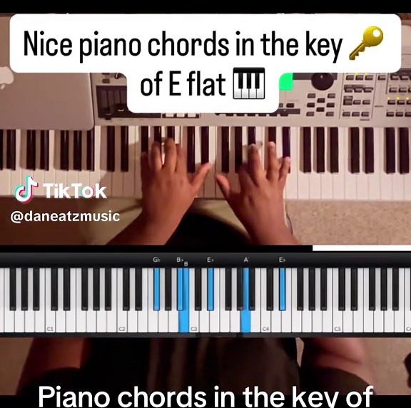 Easy Piano Chords in E Flat for Beginners