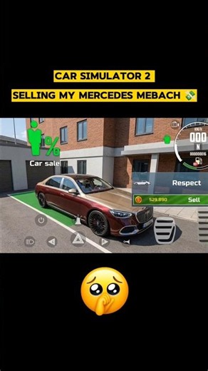 Selling My Mercedes Mebach 💸 | car simulator 2 new update gameplay | #carsimulator2 #shorts