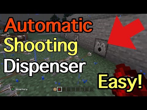 How to make a AUTOMATIC dispenser in minecraft (FAST& EASY)