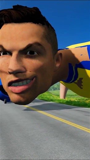 KPop Demon Hunters Cars vs Cristiano Ronaldo and Colorful Moon car in BeamNG.drive