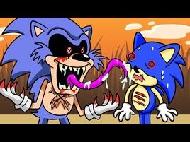 SONIC.EXE vs. SUNKY?! Friday Night Funkin' Logic - Cartoon Animation