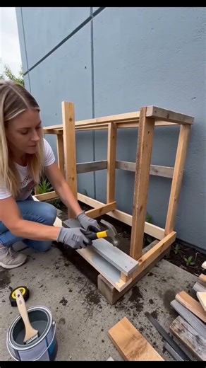 DIY a flower stand #garden