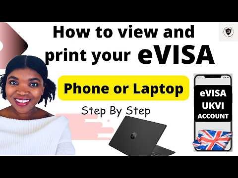 How to view and print your eVisa from phone and laptop: step by step