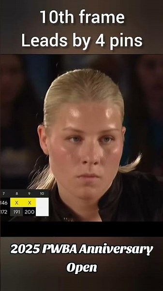 Dramatic match ending at the 2025 PWBA Anniversary Open #sports #bowling #pwba #pwbatour