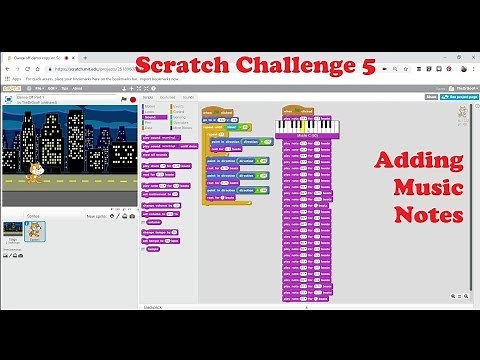Adding Music Notes - Scratch Challenge 5 - Dance Off