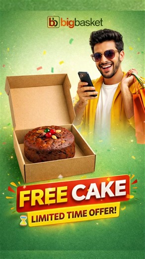 bigbasket free cake offer | big basket free chocolate offer | big basket valentinne offer #bigbasket