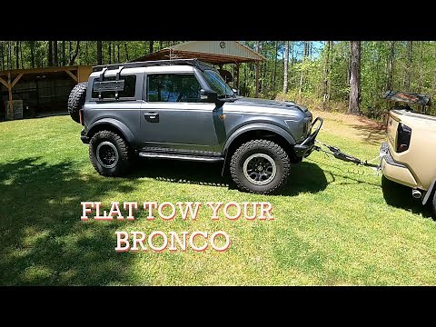 How To Flat Tow A New Ford Bronco With Roadmaster Nighthawk RV Towing
