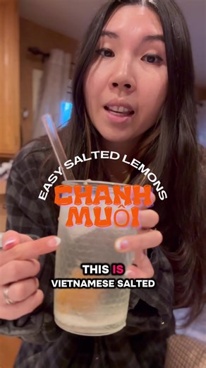 Chanh muối Vietnamese salted lemon lemonade 🍋🧂 This is a drink you’ll find in almost every Vietnamese café and restaurant, and it’s one of those things that instantly takes me back to childhood. I used a 15 percent salt to water ratio for this batch. Simple, old school, and meant to age beautifully. The jar you see at the beginning of the video is five years old, and you can really see how the lemons turn a deep amber color over time. That color is flavor, not spoilage. 🥤 How we drink it Smas
