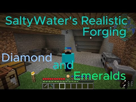 SaltyWater's Realistic Forging Mod Diamond and Emerald Tutorial.