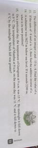 The difference of an integer a and - 13 is - 4 . Find the value... | Filo