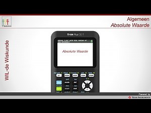 TI-84 Plus CE-T Absolute waarde