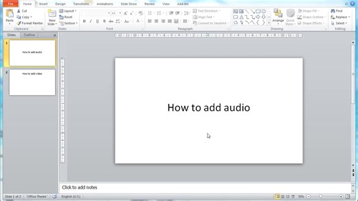 How to Add Audio and Video to PowerPoint Slides