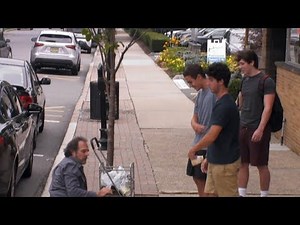 Teen boys verbally, emotionally abuse homeless person l What Would You Do