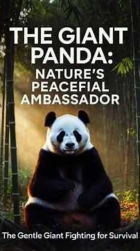 The Giant Panda: Nature’s Peaceful Ambassador 🐼🌿 | The Gentle Giant Fighting for Survival