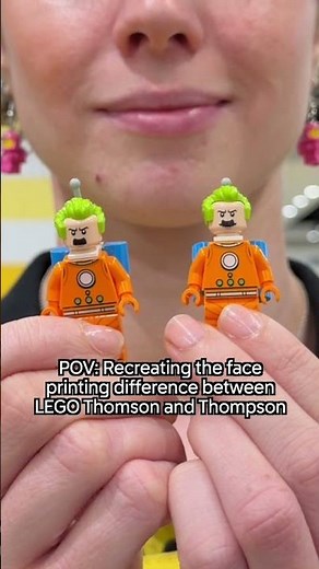The LEGO face printing on Thomson & Thompson from the LEGO Ideas Tintin Moon Rocket set is subtle