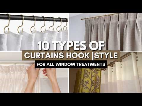 10 Types Of Curtain Hooks For Every Window Treatment