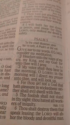 PSALM 5 READING KJV | Scott Clinton Glover | Facebook