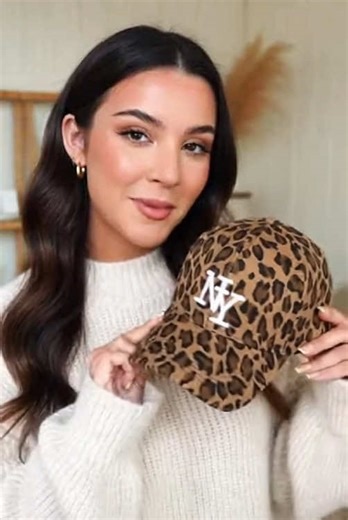 Leopard Print NY Baseball Cap: Wild & Stylish