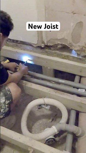 How We Installed a Sistered Joist #diy #renovation #carpentry