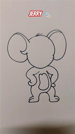 How to draw tom and jerry | Tom n Jerry cartoon #tomandjerry #jerry #drawings #shortsfeed
