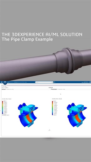 SIMULIA on Instagram: "Check out our FEA-based machine learning model, seamlessly integrated within the 3DEXPERIENCE platform, designed to simulate and optimize industrial clamp designs with precision. Powered by AI, our Virtual Twin Physics Behavior enhances: ✅ Concept development ✅ Repetitive workflows ✅ Complex simulations By reducing the number of FEA cases needed, we deliver shorter turnaround times for end users. All processes take place directly within the 3DEXPERIENCE platform, ensuring 