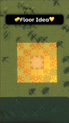 Aesthetic Yellow Floor Design Idea In Minecraft! 💛✨