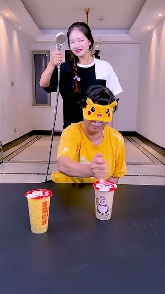 The Milk Tea Challenge Is So Exciting. Get Your Family And Friends To Play! ! ! #Funny #Partygames