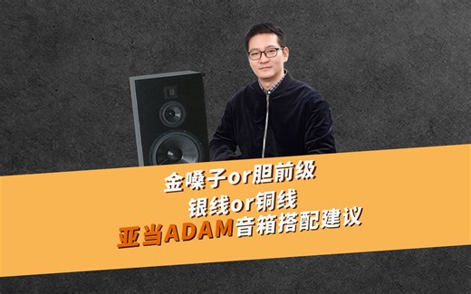高端有源监听音箱享声怎么配前级！亚当ADAM S4V适合金嗓子or胆前级？银线or铜线？
