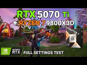 RTX 5070 Ti + 9800X3D Fortnite Chapter 7 – All settings tested in 1440p